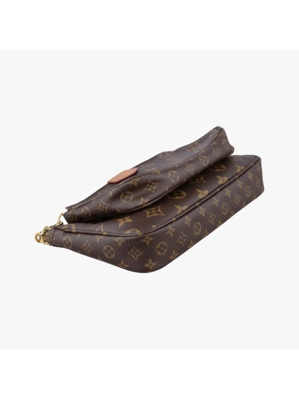 Louis Vuitton Multy Pochette Soir Monogram Brown Khaki Canvas